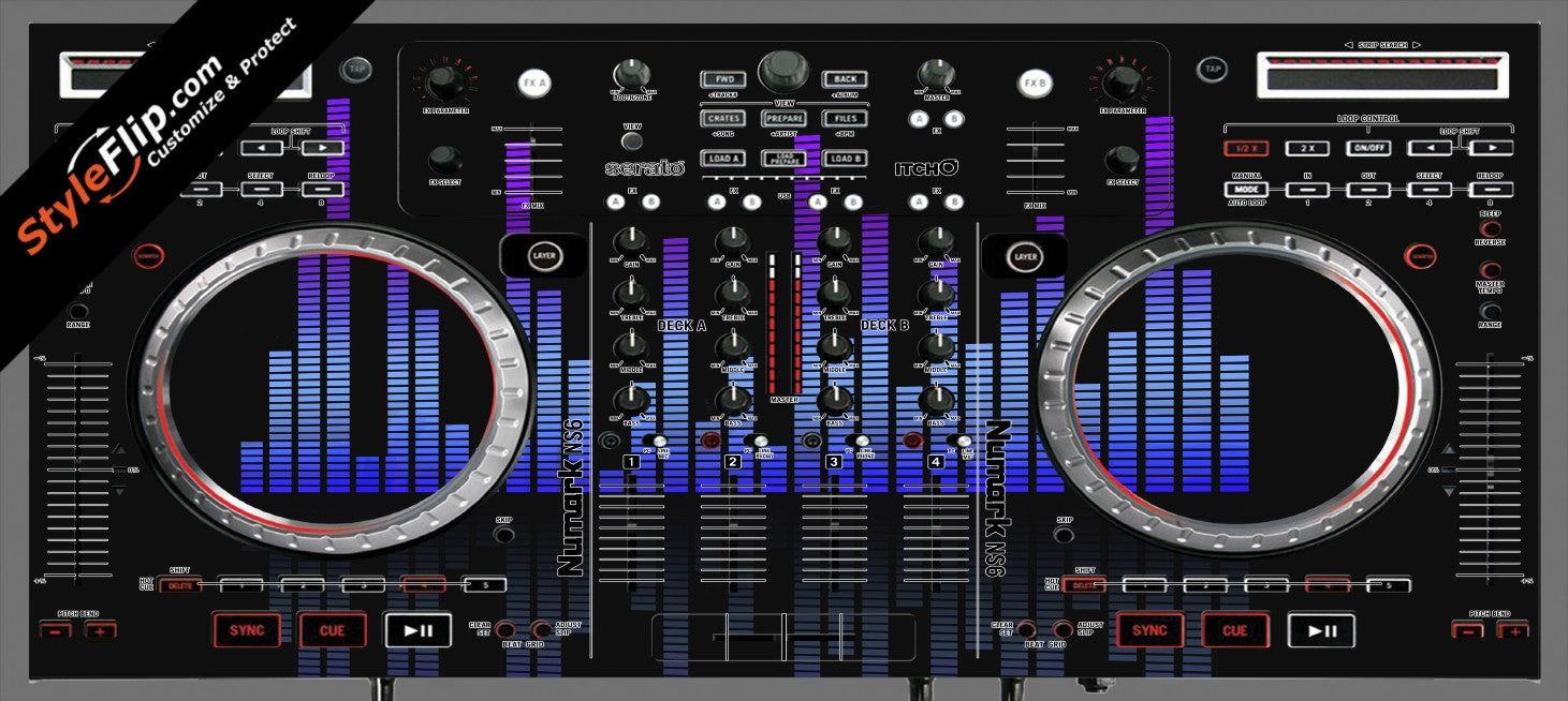 Blue Tones Numark NS-6 Blue Tones Numark NS-6