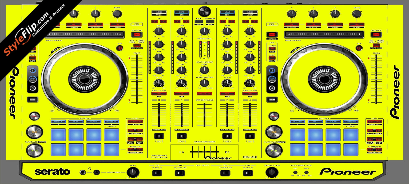 Solid Yellow Pioneer DDJ-SX