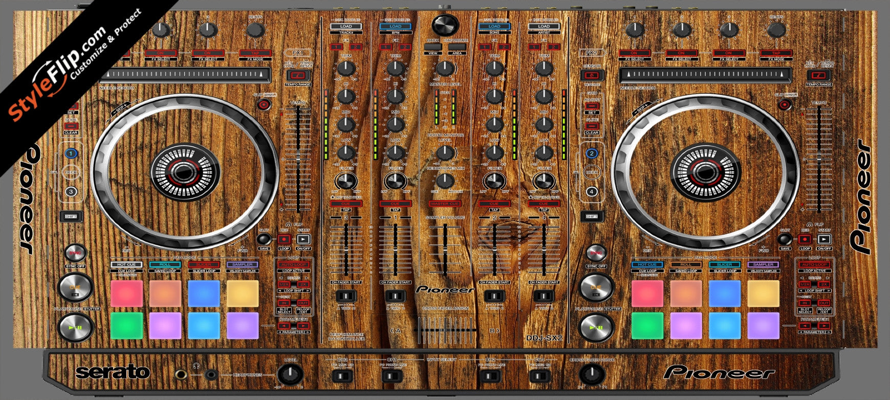 Classic Wood Pioneer DDJ-SX2