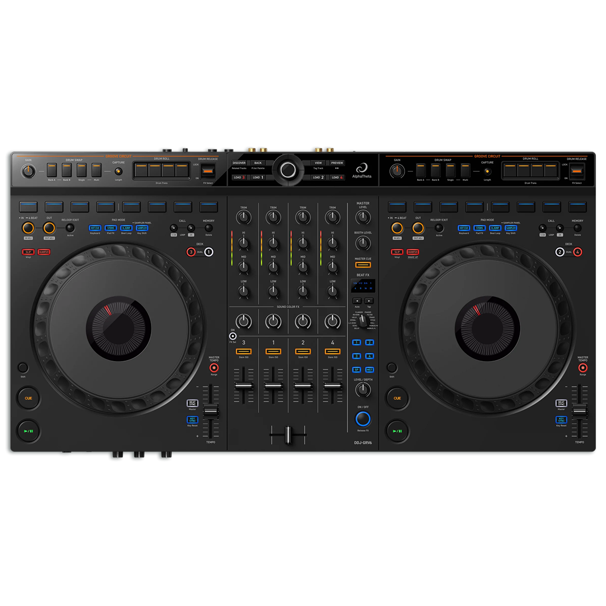 AlphaTheta DDJ-GRV6 custom skins, created online by StyleFlip.com