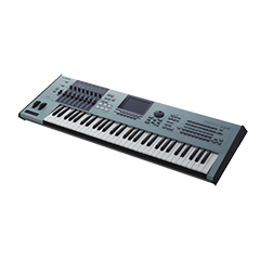 Yamaha Motif XS6 custom skins, created online by StyleFlip.com