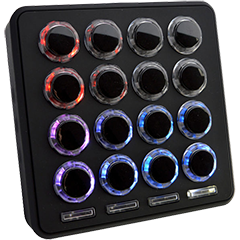 DJ Techtools Midi Fighter 3D custom skins, created online by