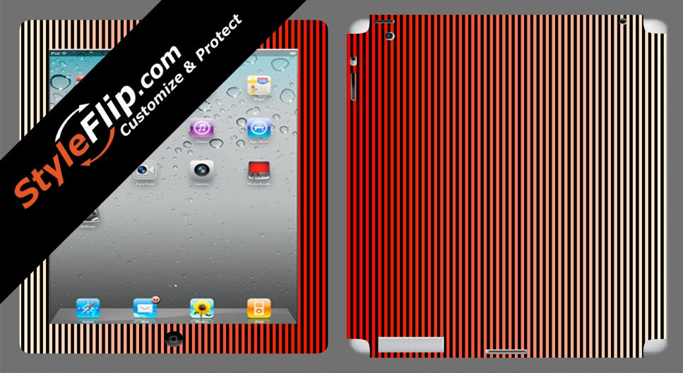 Tablet Ios Red Red Stripes Apple iPad 3
