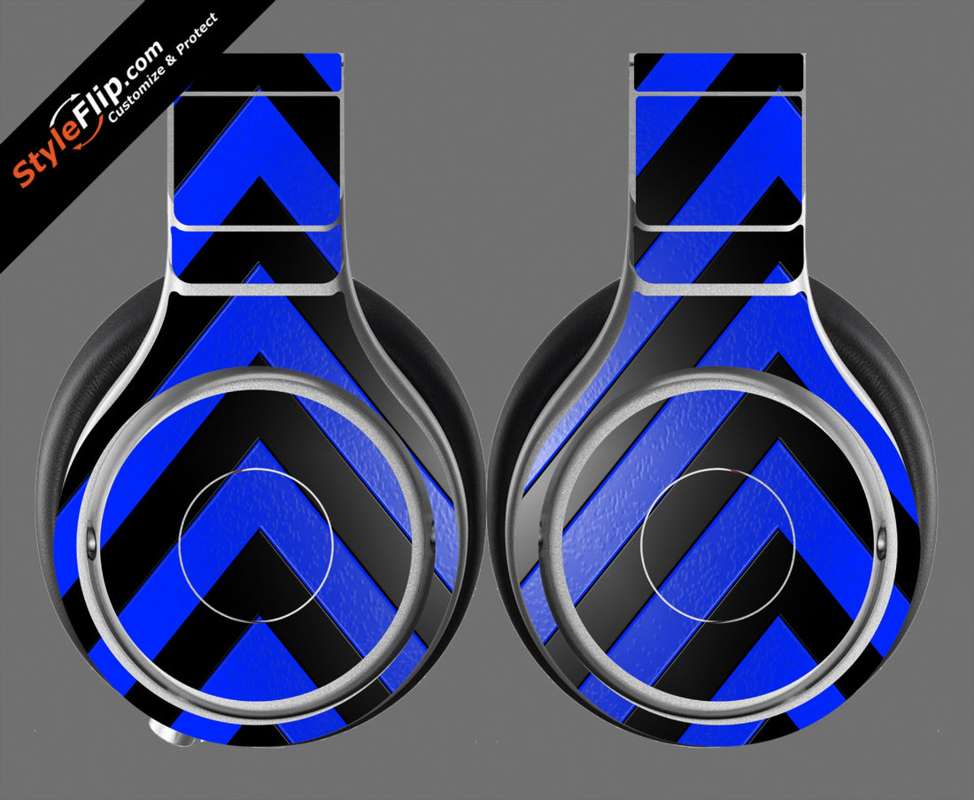 Black & Blue Chevron Beats By Dr. Dre Beats Pro Model