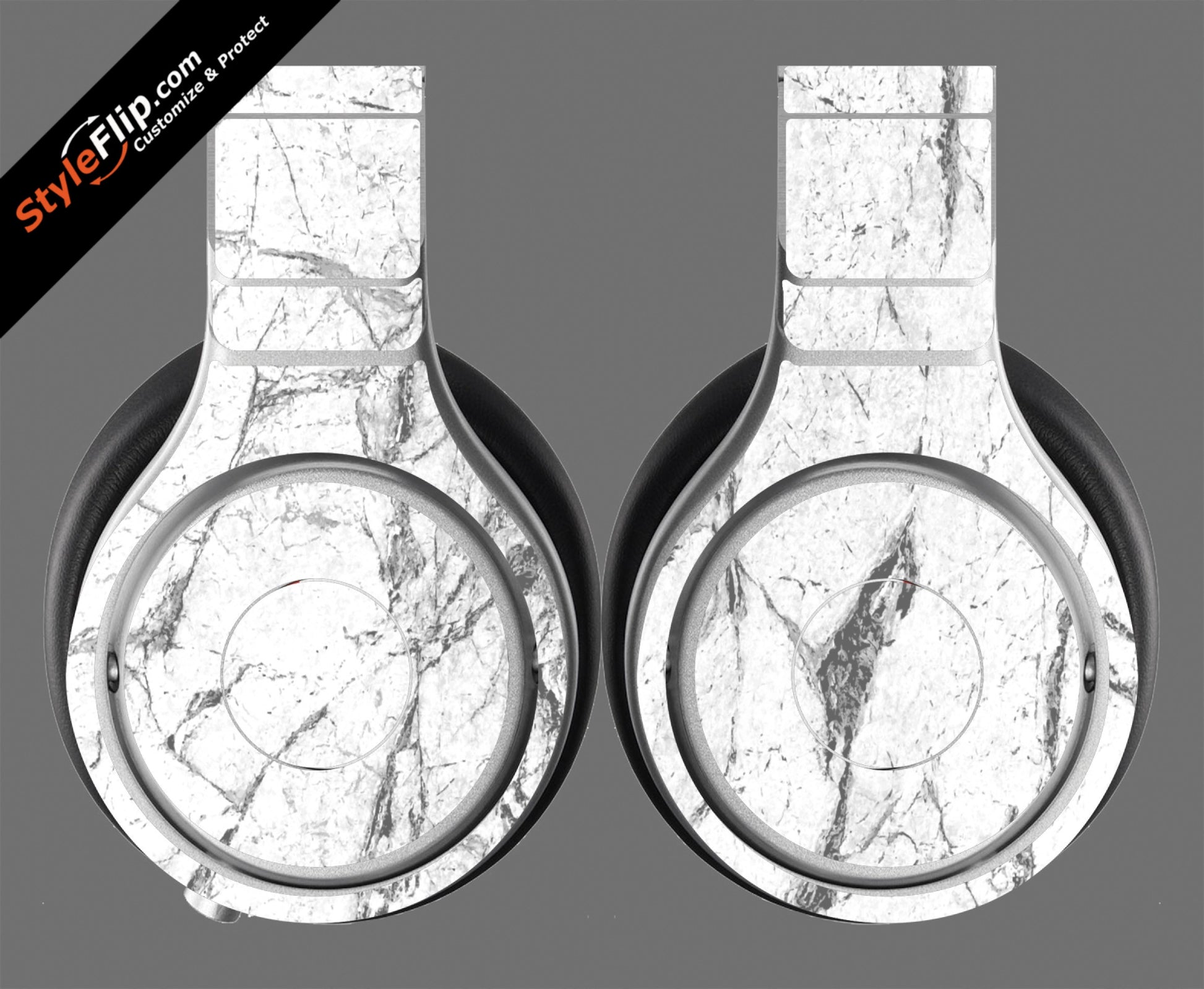 White Marble Beats By Dr. Dre Beats Pro Model