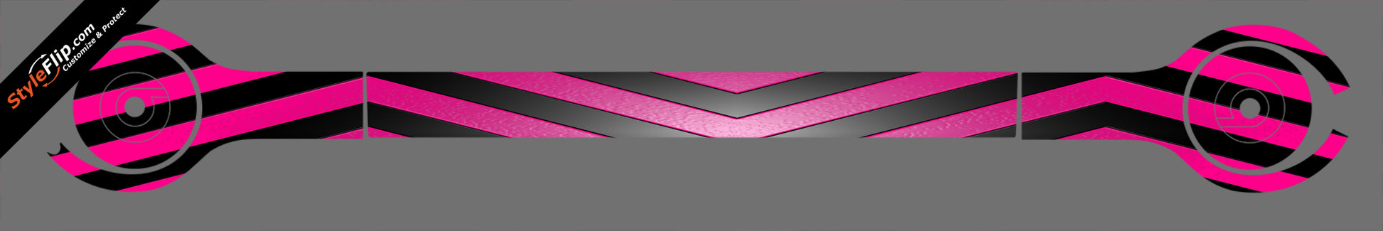 Black & Hot Pink Chevron Beats By Dr. Dre Solo 3 Wireless