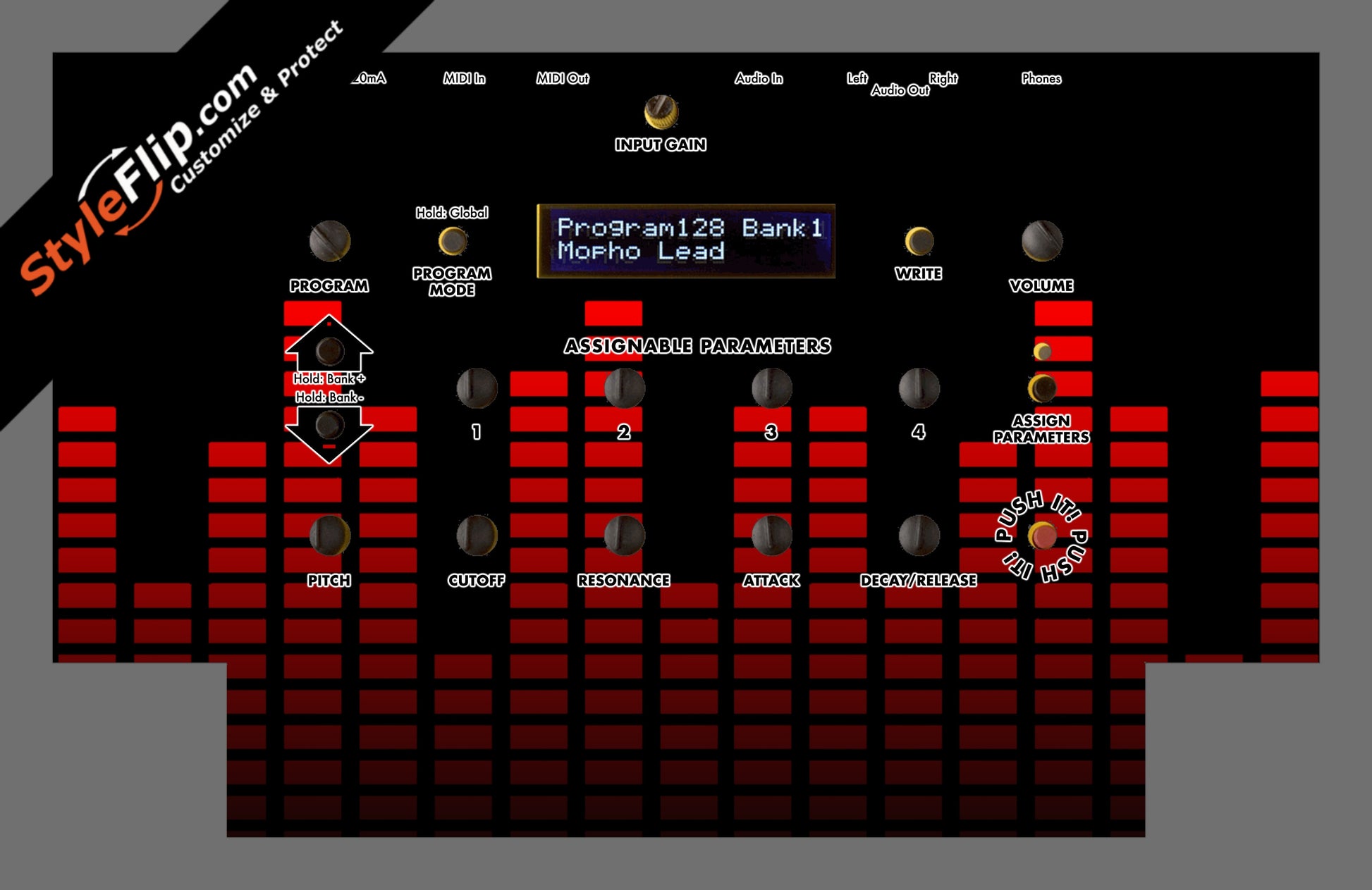 Red Equalizer Dave Smith Instruments Mopho