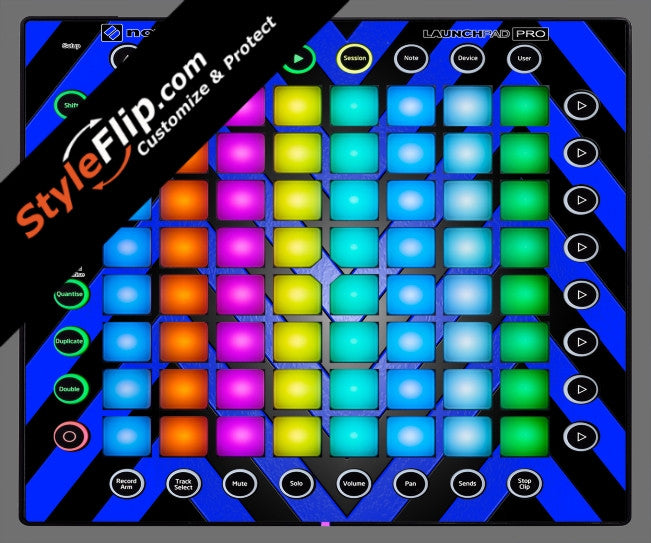 Black & Blue Chevron Novation Launchpad Pro
