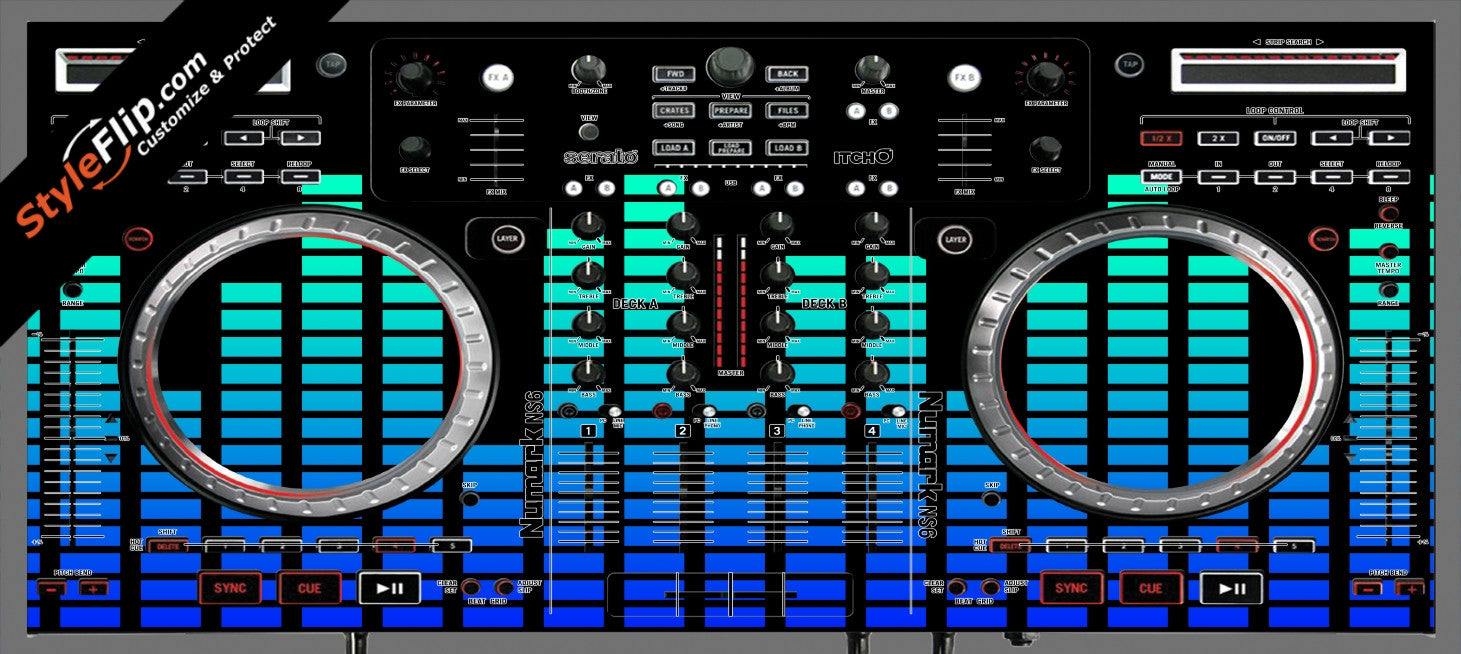 Blue Equalizer  Numark NS-6
