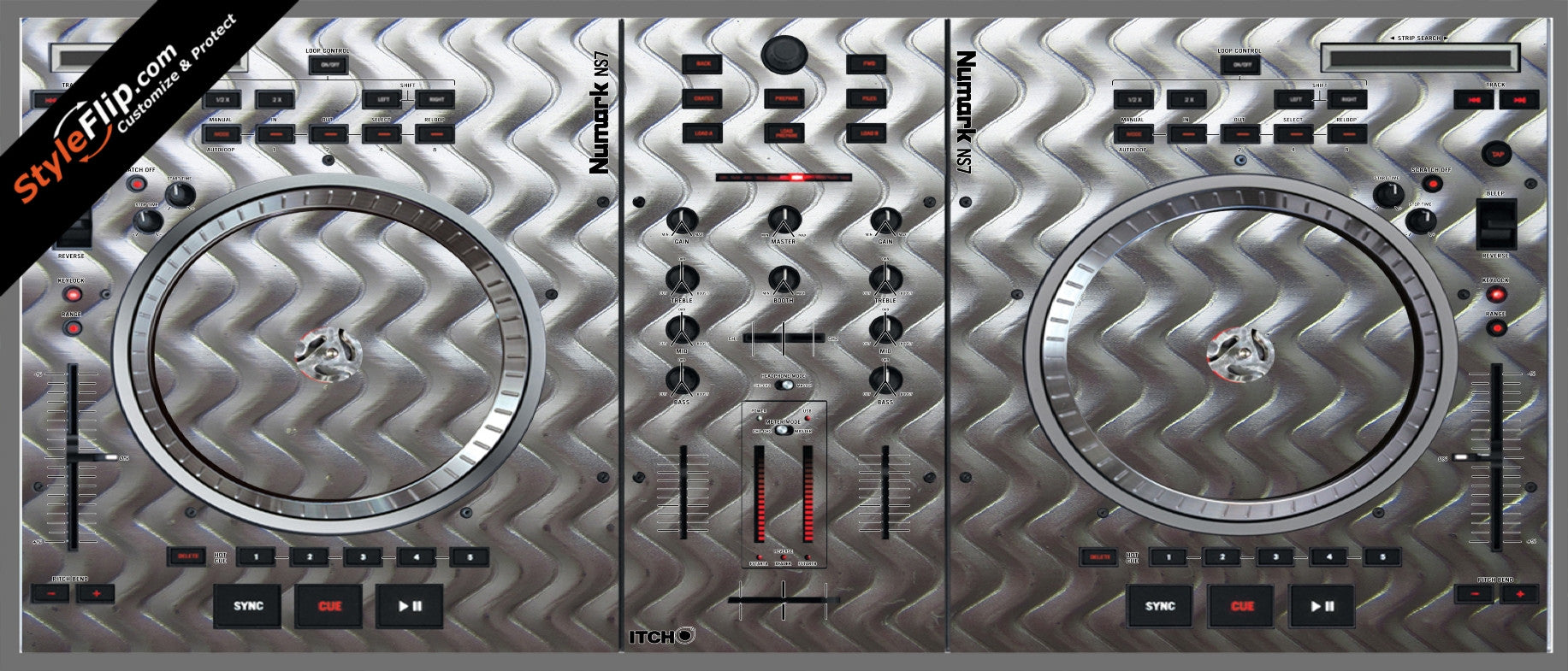 Embossed Numark NS-7