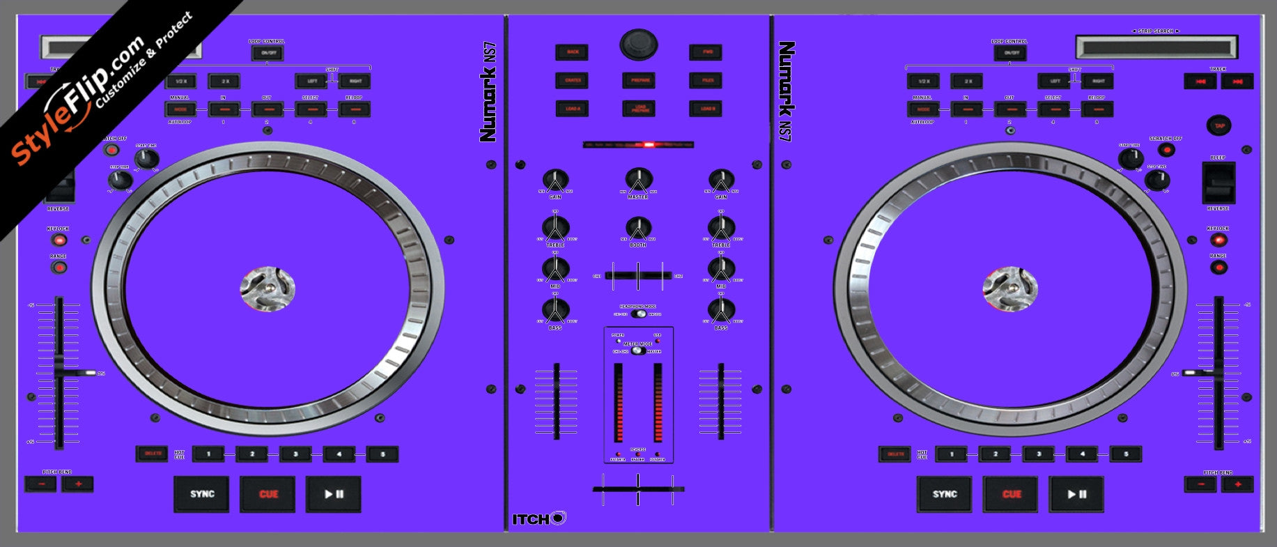 Solid Purple Numark NS-7