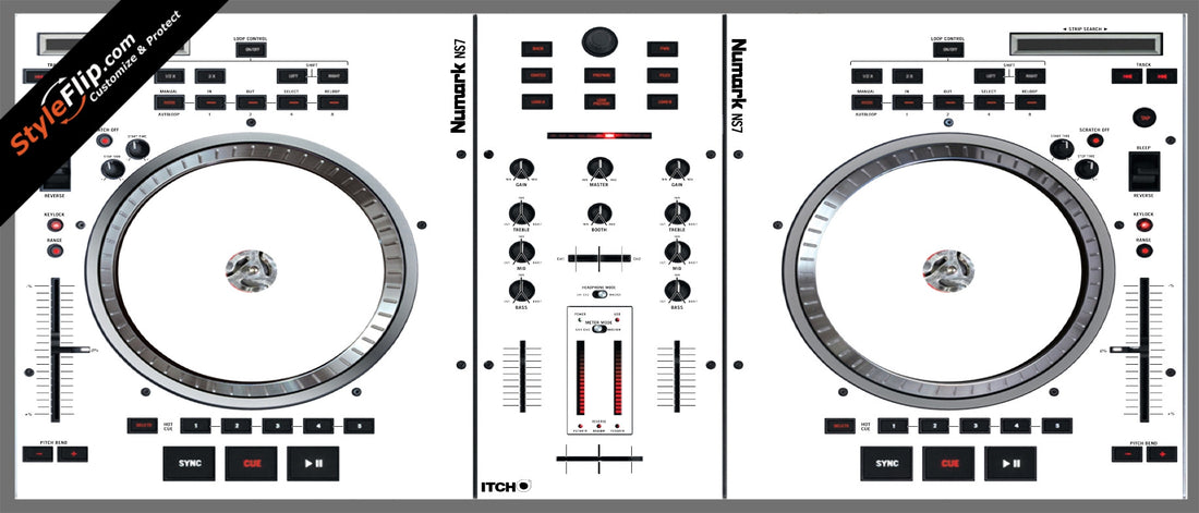 Solid White Numark NS-7