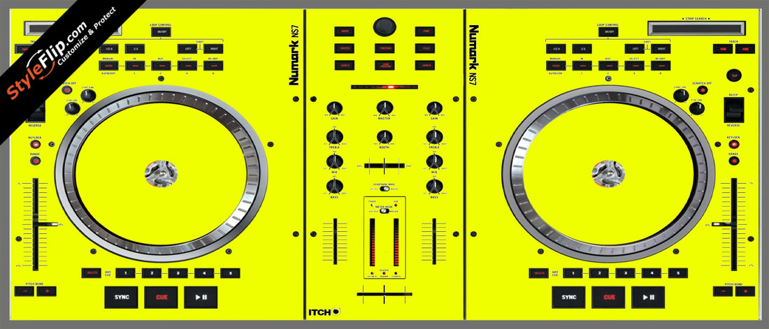 Solid Yellow Numark NS-7