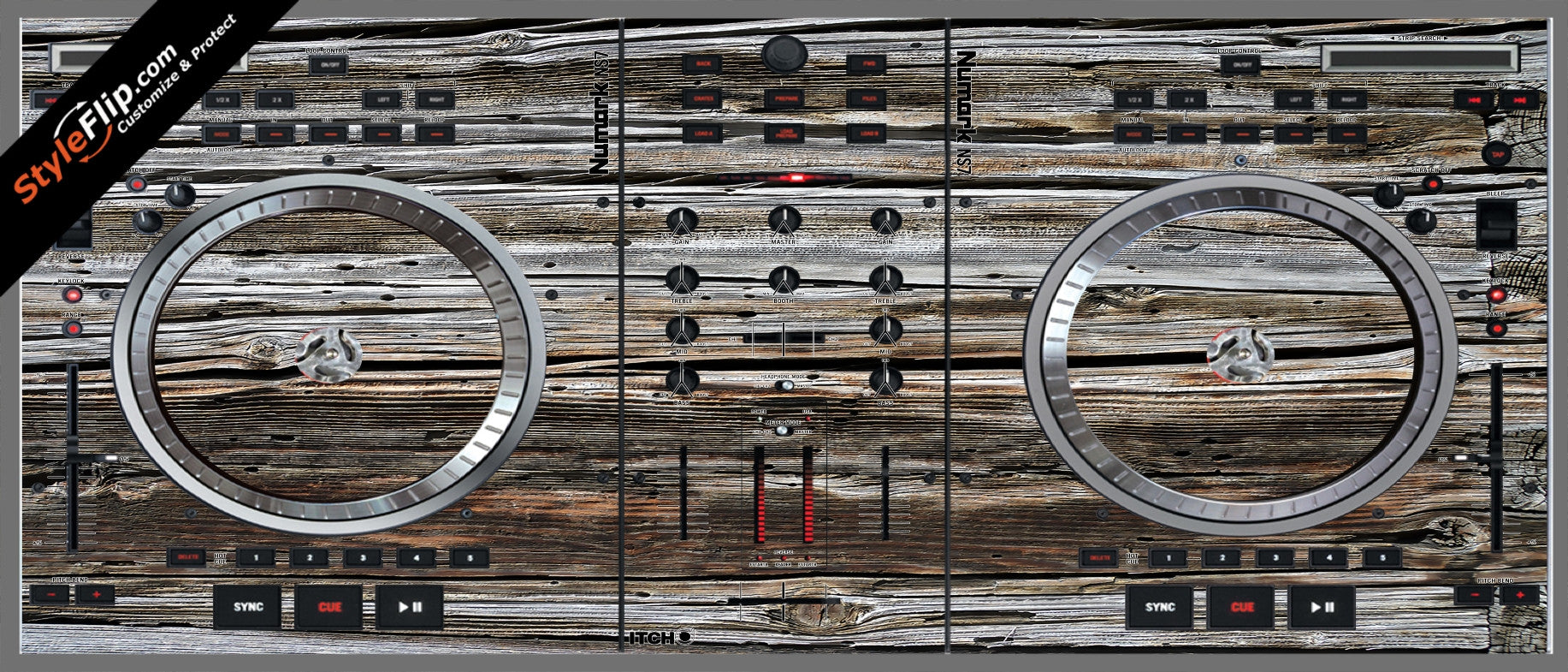 Weathered Wood  Numark NS-7