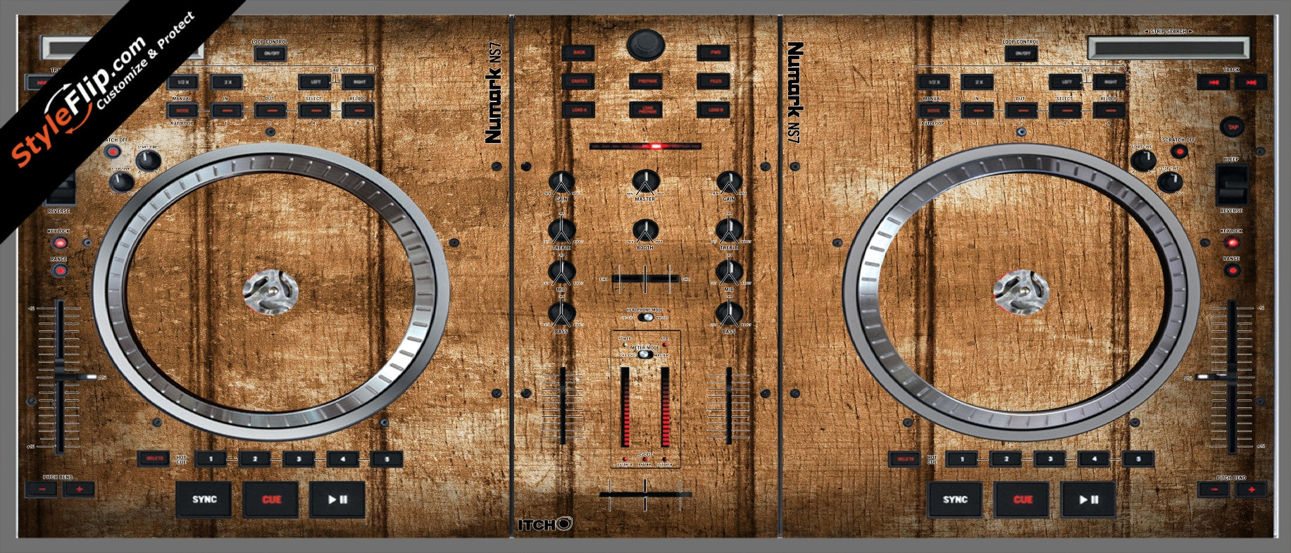 Normark Display Wood Panels Numark NS-7
