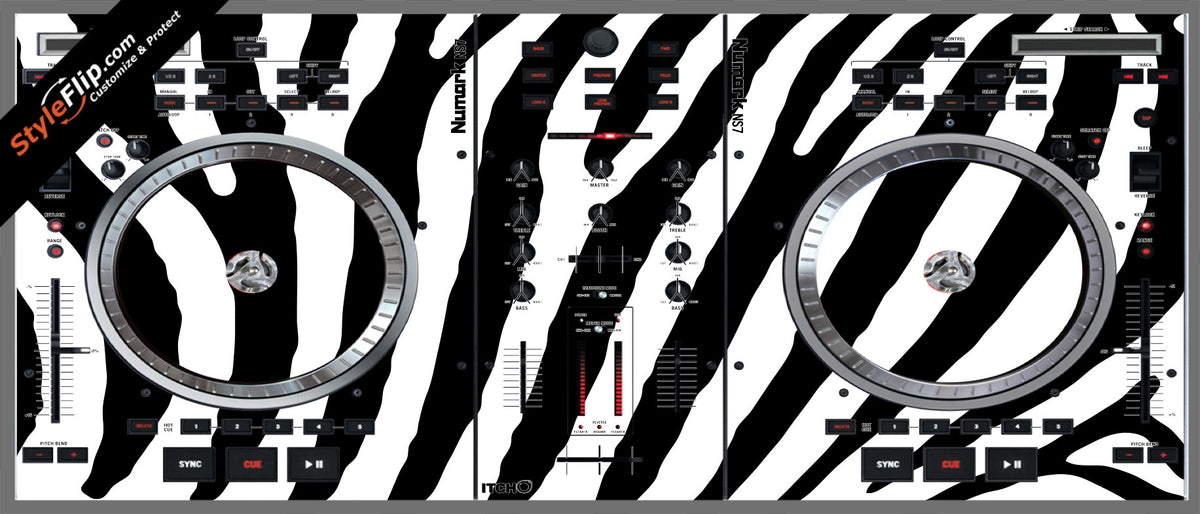 Numark Sticker Zebra Print Numark NS-7