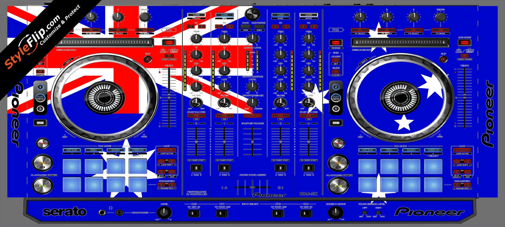 Australian Flag  Pioneer DDJ-SX