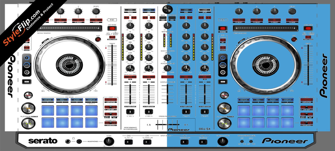 Blue & White Pioneer DDJ-SX