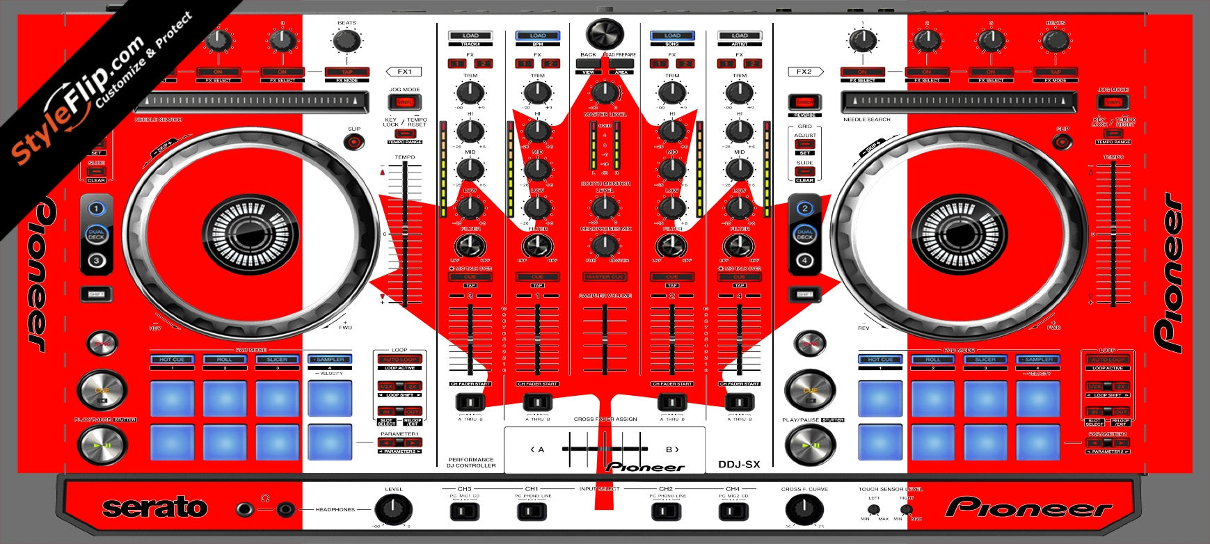 Canadian Flag  Pioneer DDJ-SX