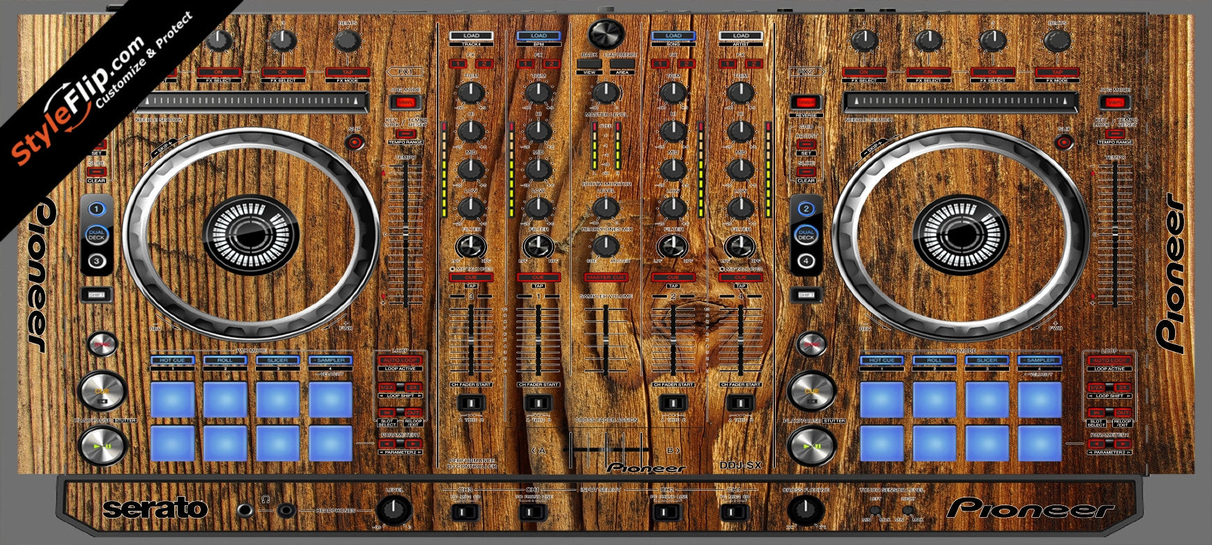 Classic Wood  Pioneer DDJ-SX