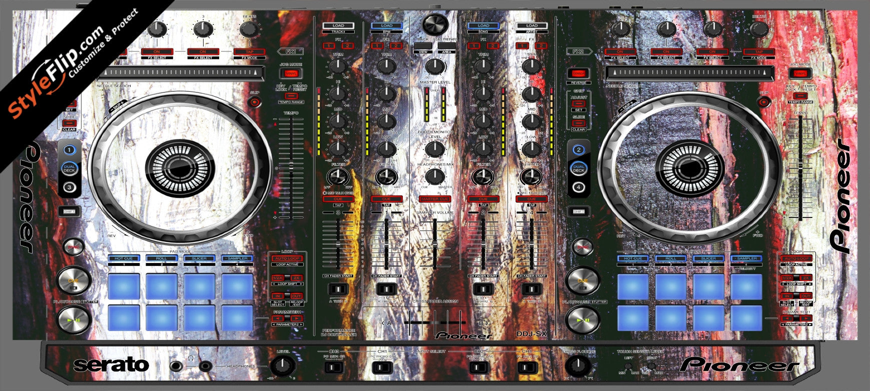 Painted Wood  Pioneer DDJ-SX