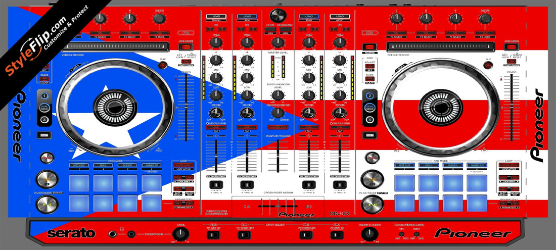 Puerto Rican flag  Pioneer DDJ-SX
