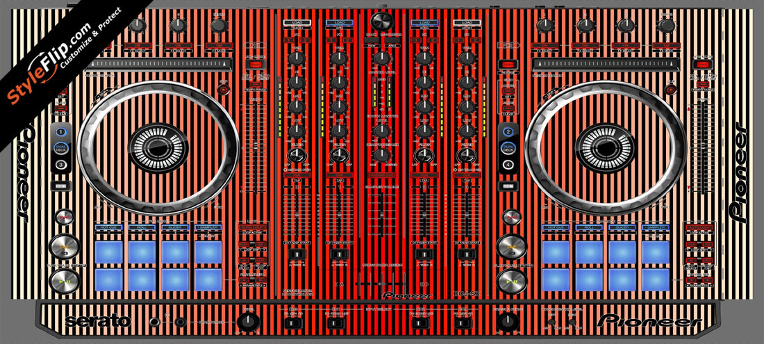 Red Stripes Pioneer DDJ-SX