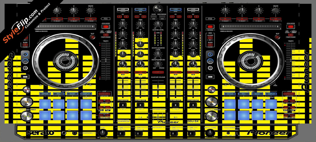Yellow Equalizer  Pioneer DDJ-SX