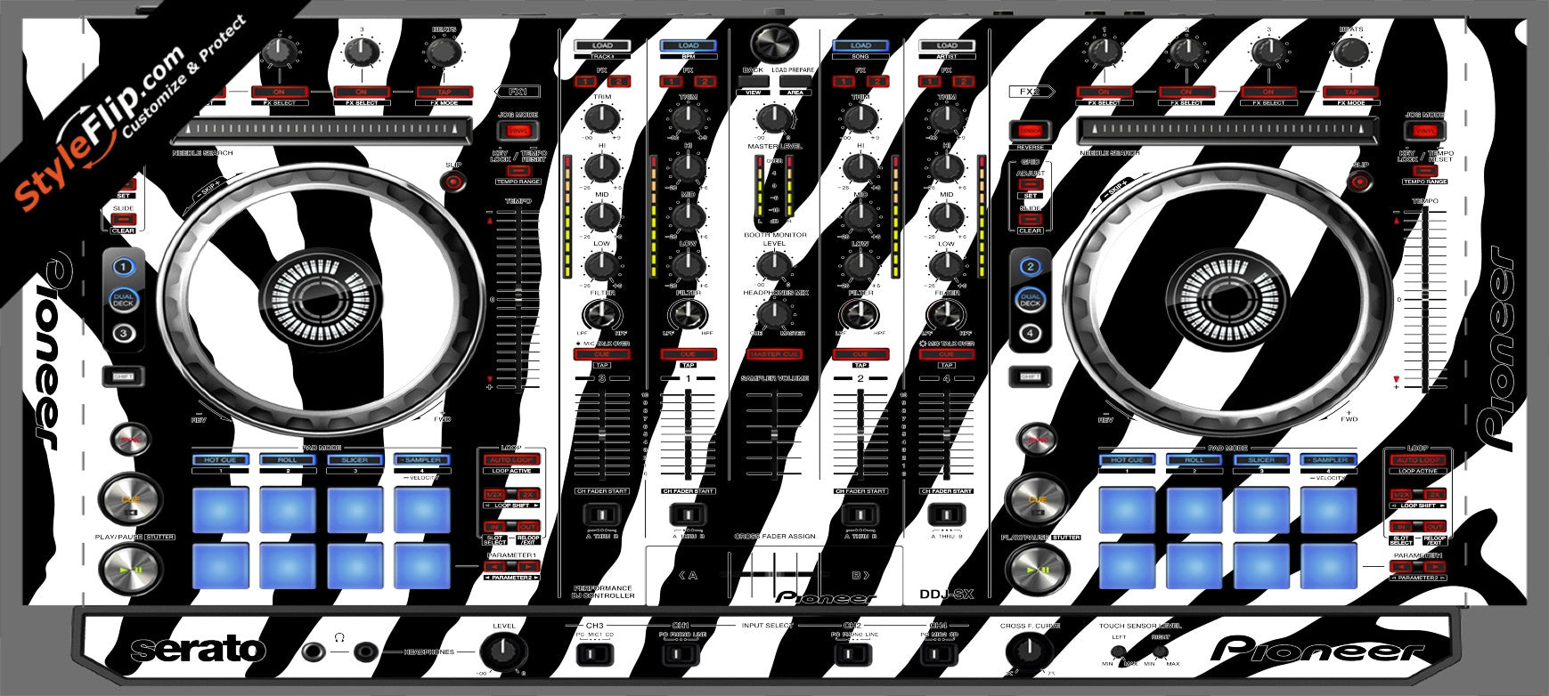 Zebra Print Pioneer DDJ-SX