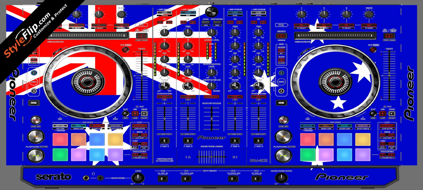 Australian Flag  Pioneer DDJ-SX2