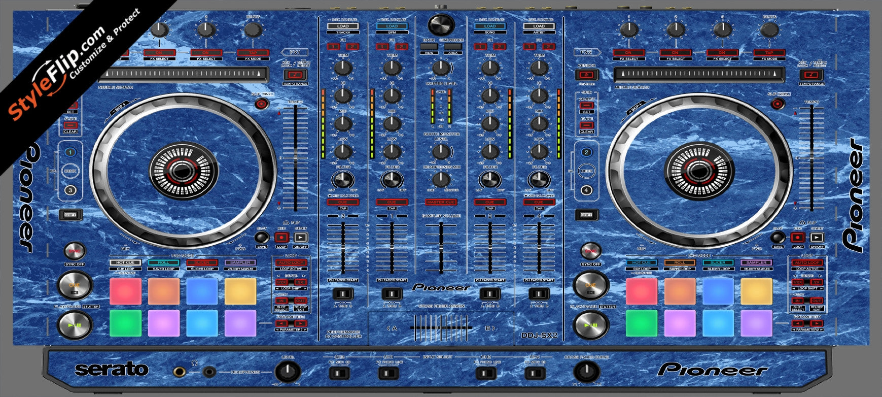 Blue Marble  Pioneer DDJ-SX2