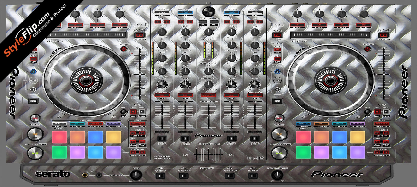 Embossed Pioneer DDJ-SX2