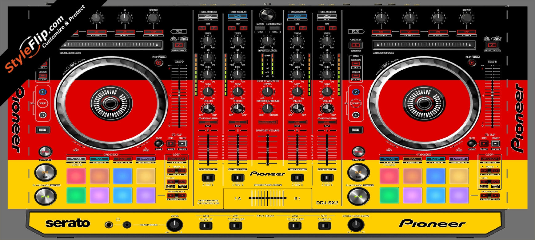 German Flag  Pioneer DDJ-SX2