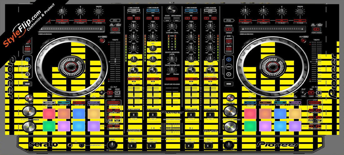Yellow Equalizer  Pioneer DDJ-SX2