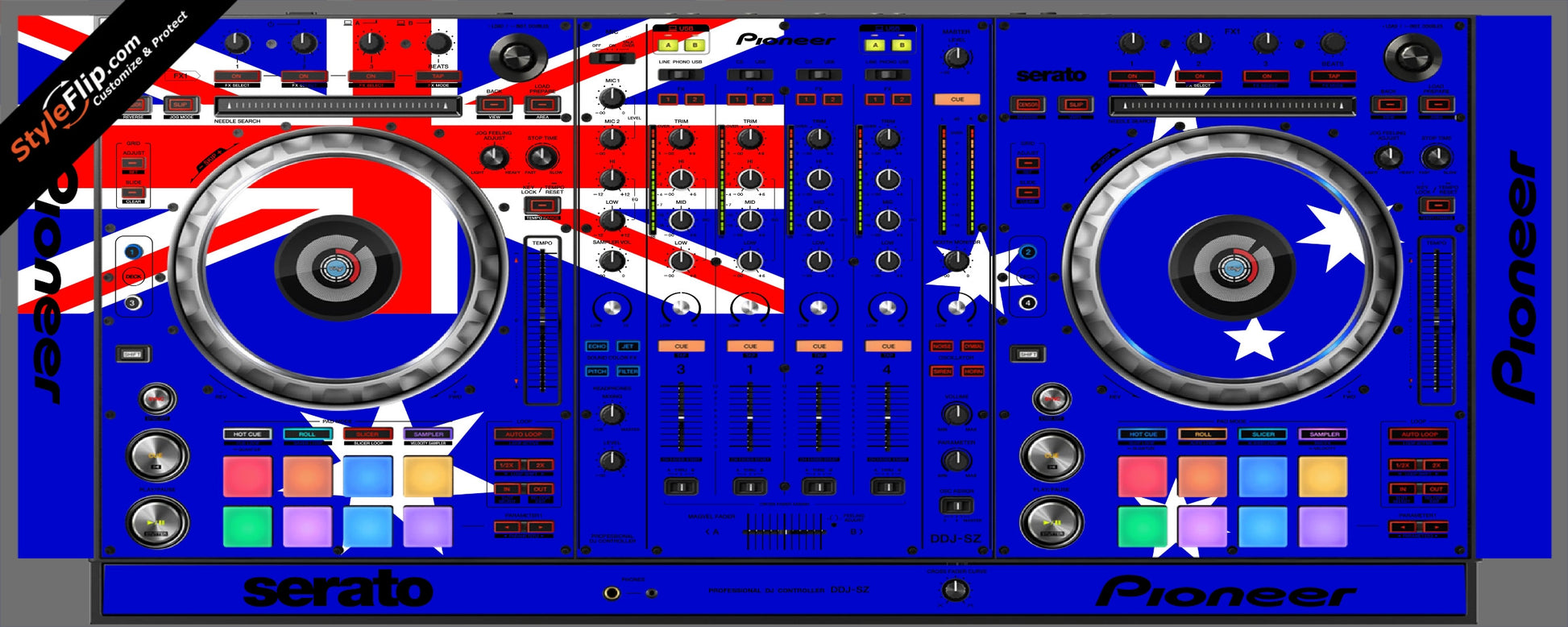 Australian Flag  Pioneer DDJ-SZ