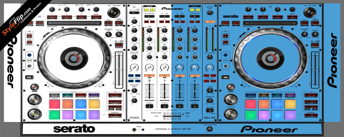 Blue & White Pioneer DDJ-SZ