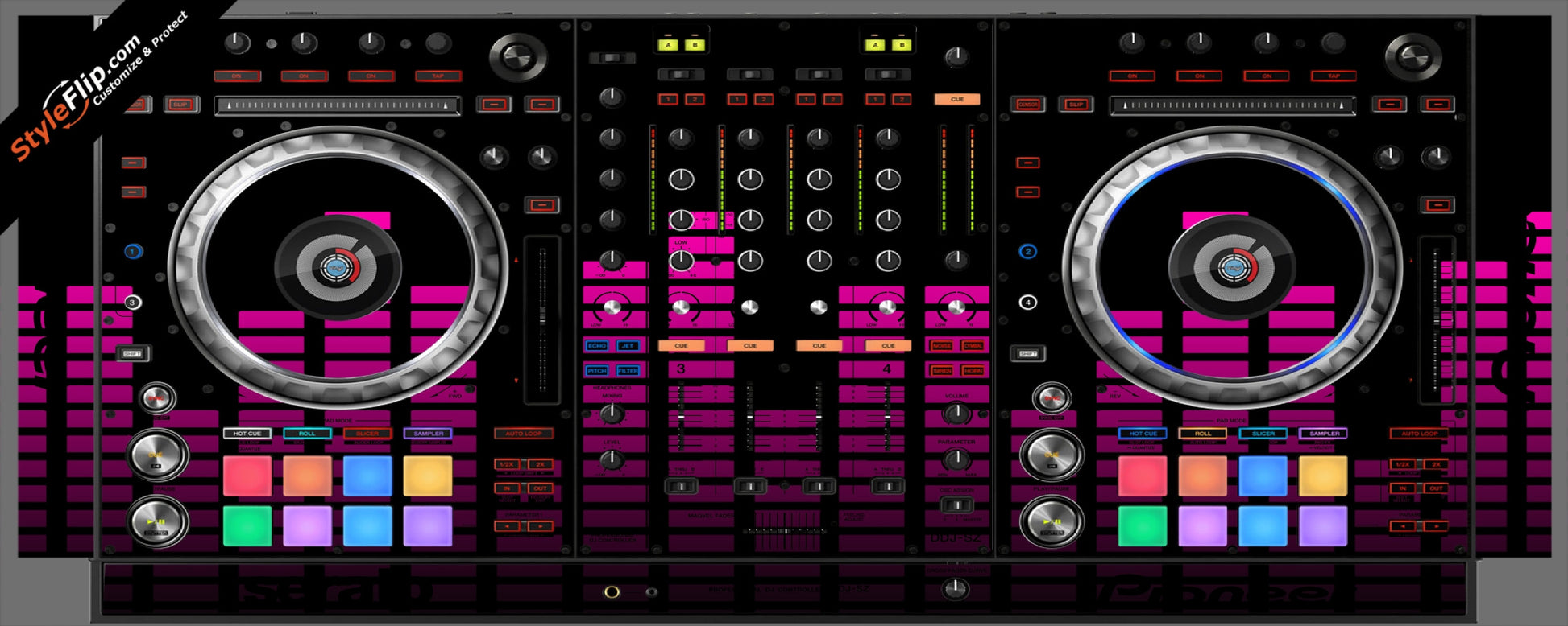 Pink Equalizer Pioneer DDJ-SZ