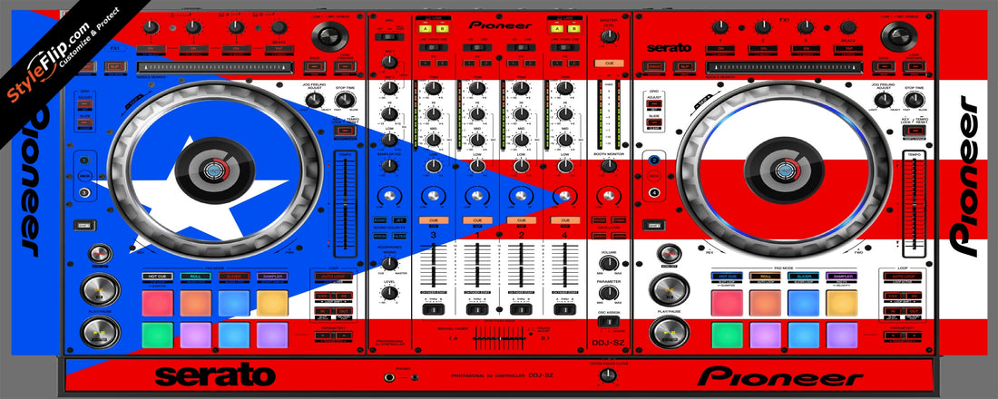 Puerto Rican flag  Pioneer DDJ-SZ