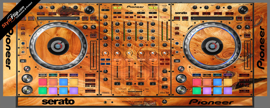Stained Wood Pioneer DDJ-SZ