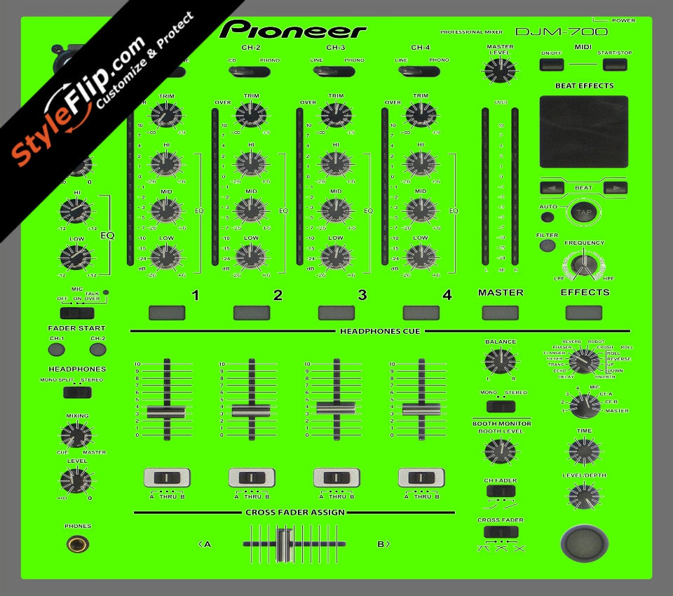 Solid Green Pioneer DJM 700