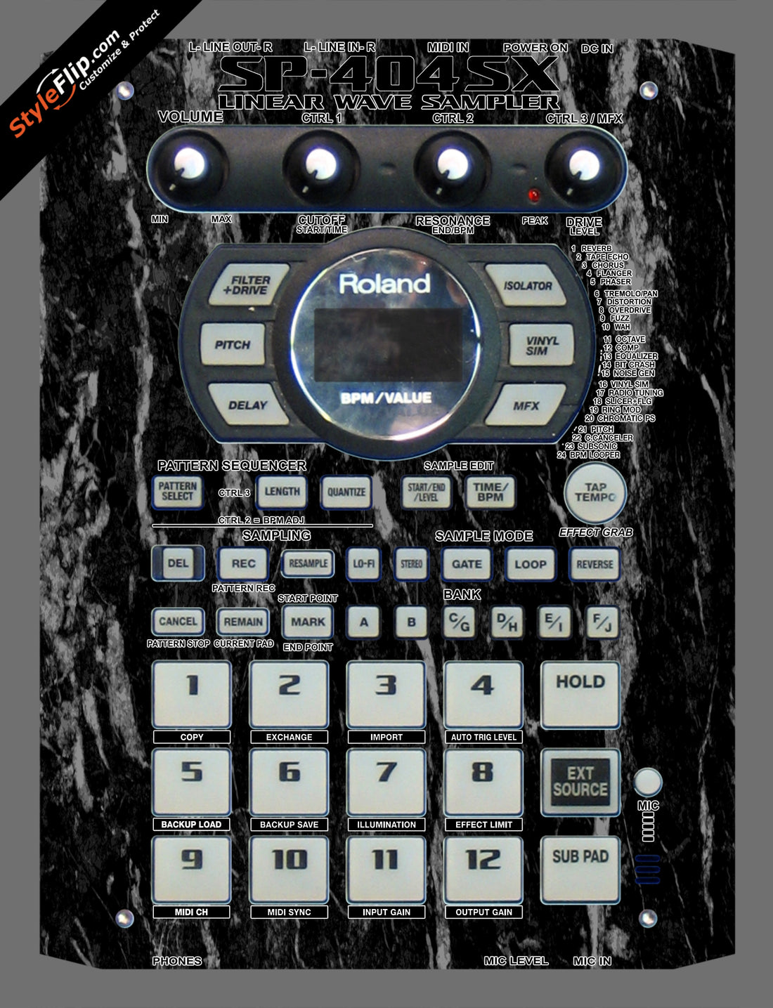Black Marble  Roland SP-404 SX