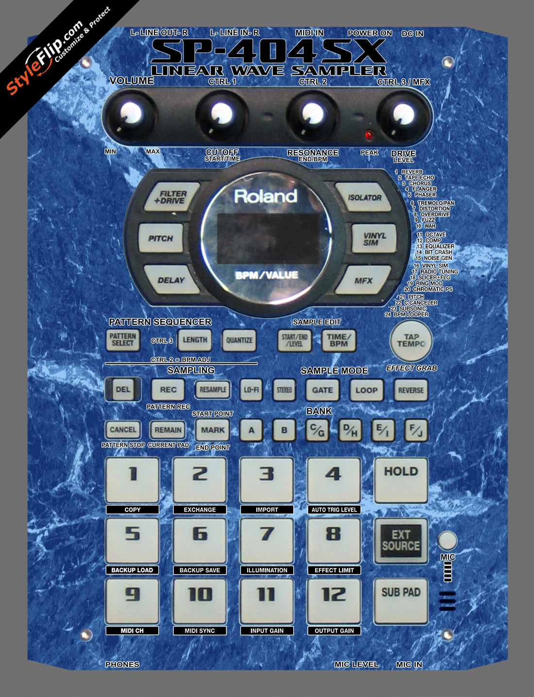 Blue Marble  Roland SP-404 SX