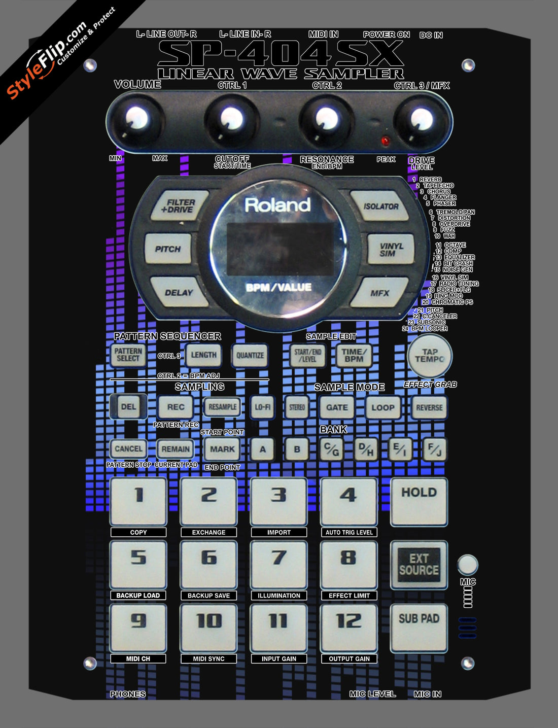 Blue Tones Roland SP-404 SX