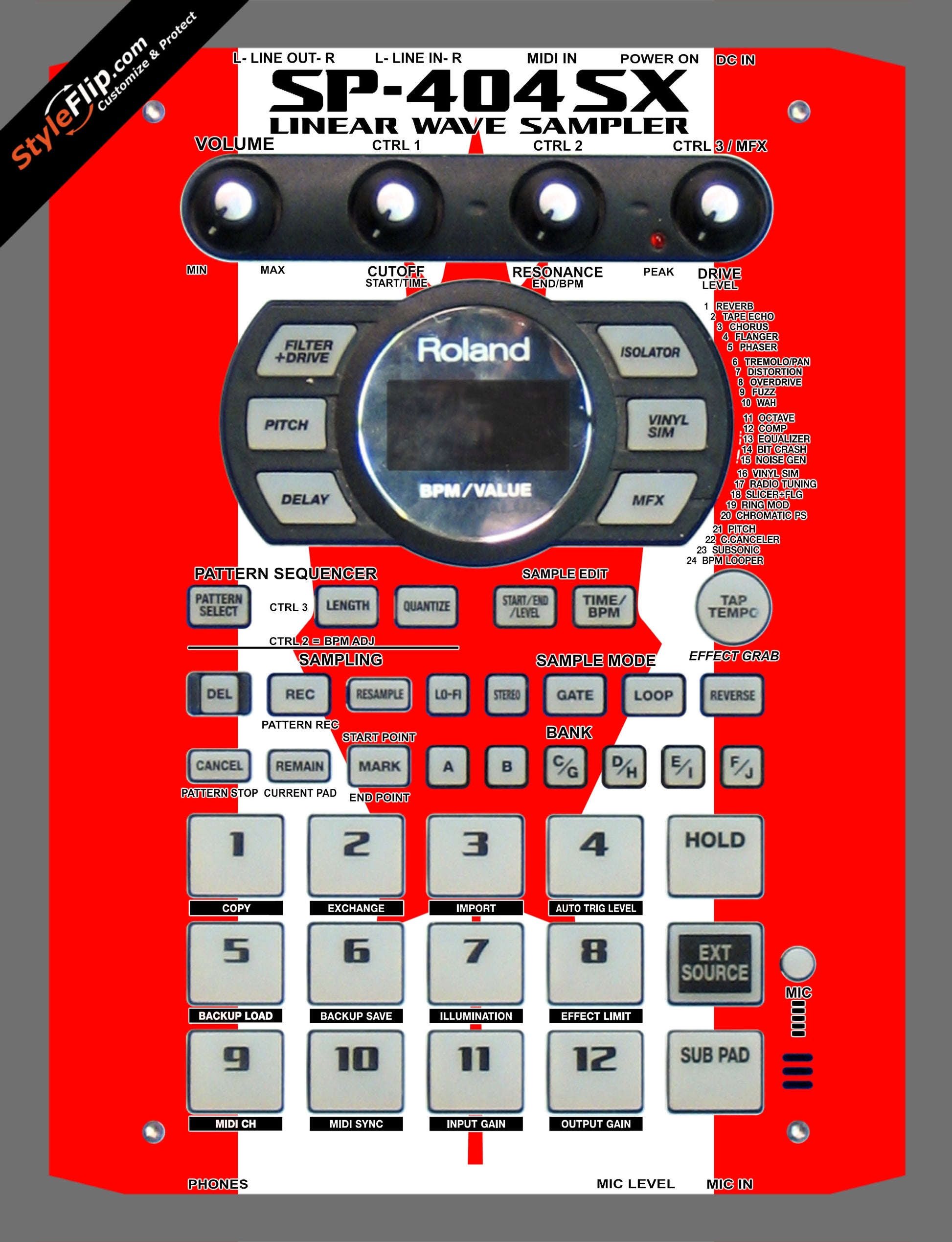 Canadian Flag  Roland SP-404 SX