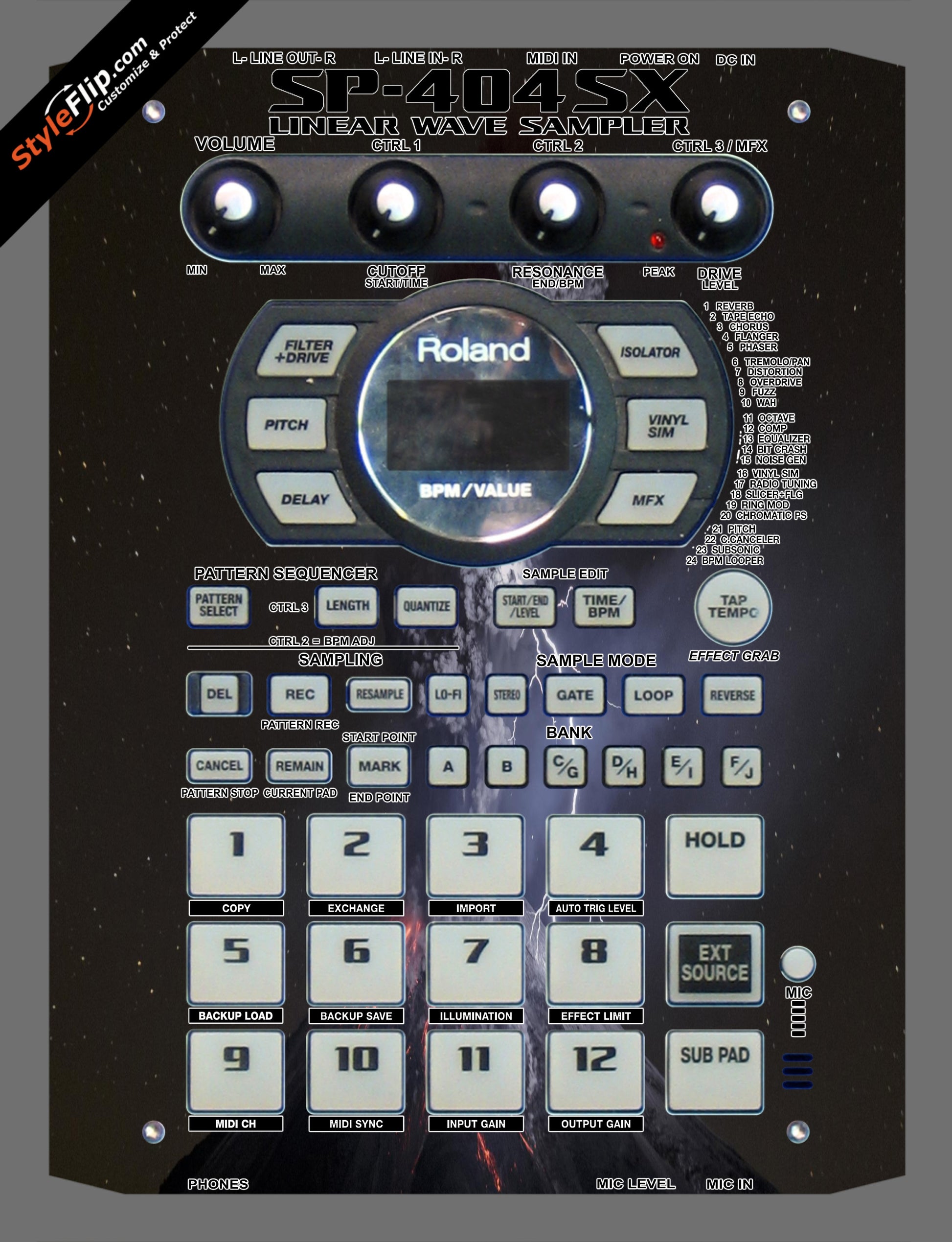 Dark As Night  Roland SP-404 SX