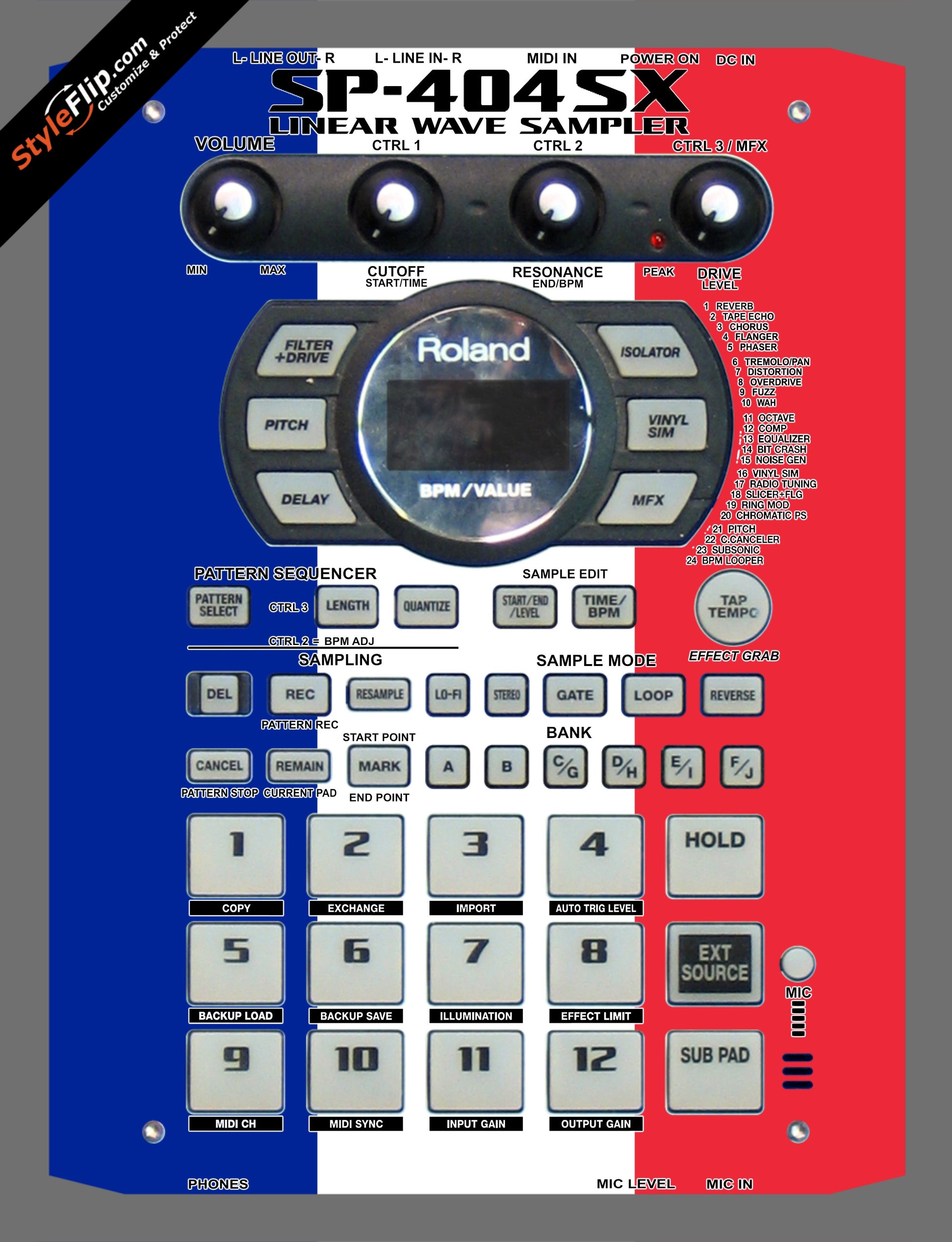 French Flag  Roland SP-404 SX