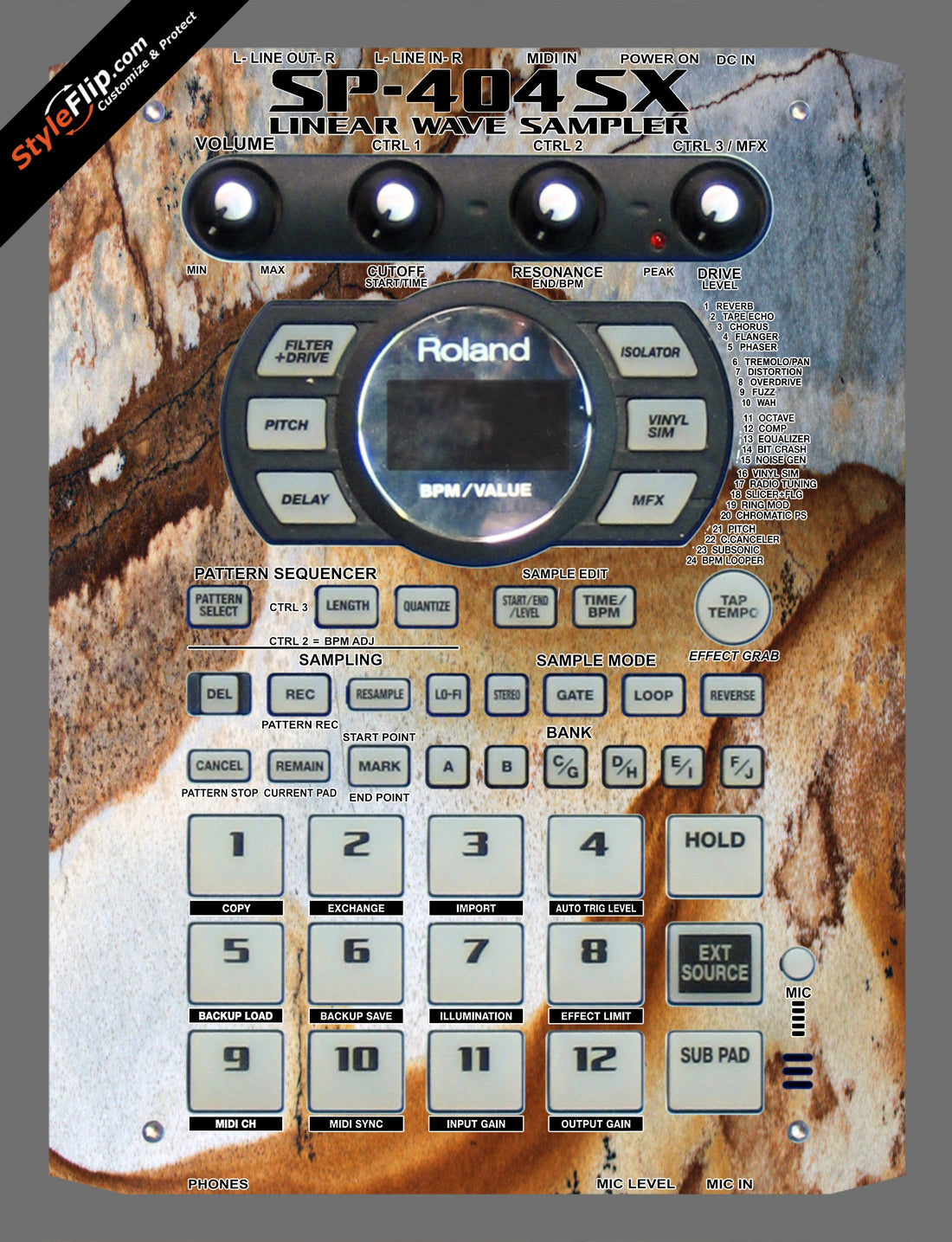 Stained Marble  Roland SP-404 SX