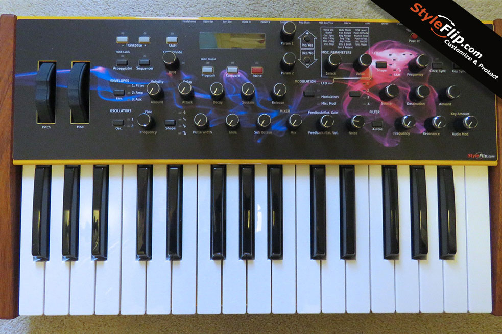 Dave Smith Instruments Mopho Keyboard Skin, Decals, Covers