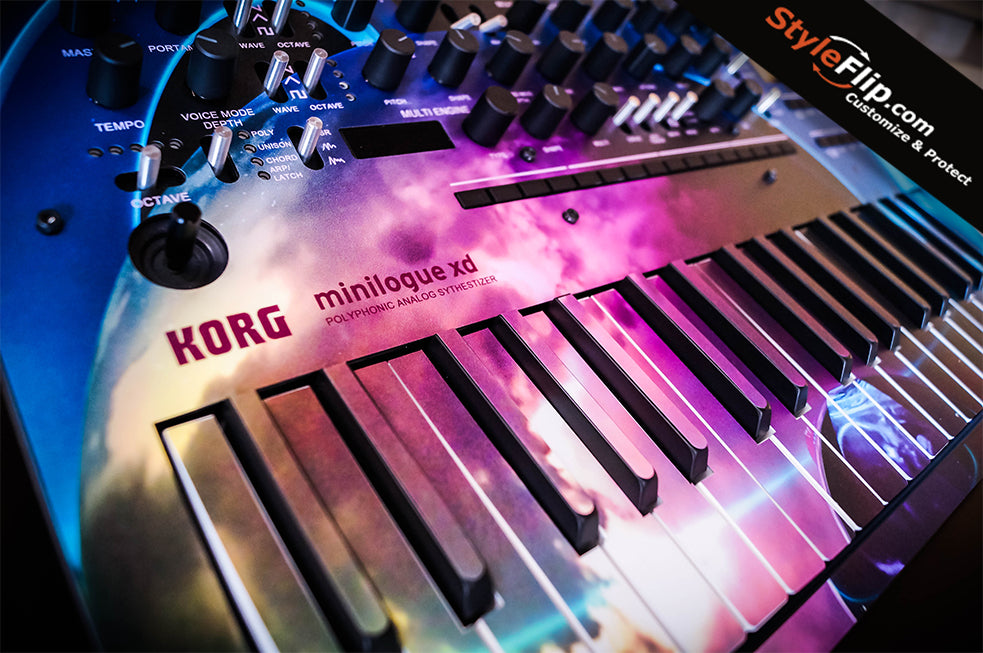 Korg Minilogue XD Module custom skins, created online by StyleFlip.com