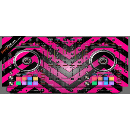 Black & Hot Pink Chevron Pioneer DDJ-SX2